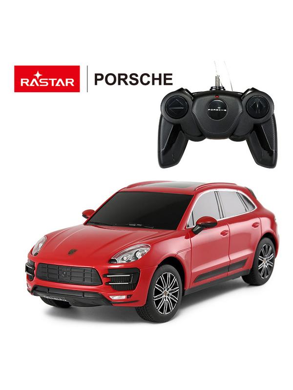 Машинка на радиоуправлении RASTAR Porsche Macan Turbo, красный 1:24