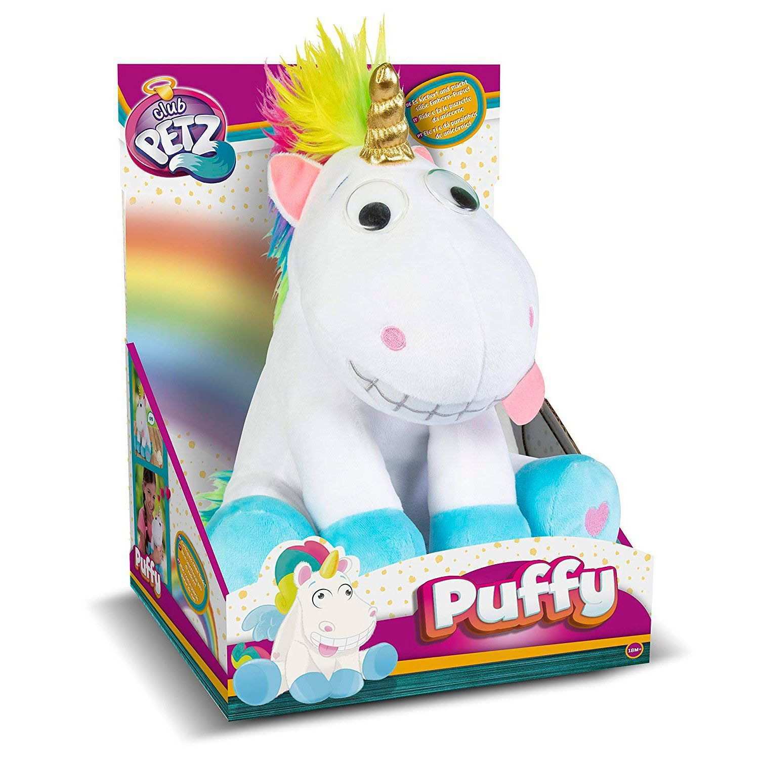 Игрушка интерактивная IMC Toys Club Petz Единорог Puffy интерактивный, со звуковыми эффектами