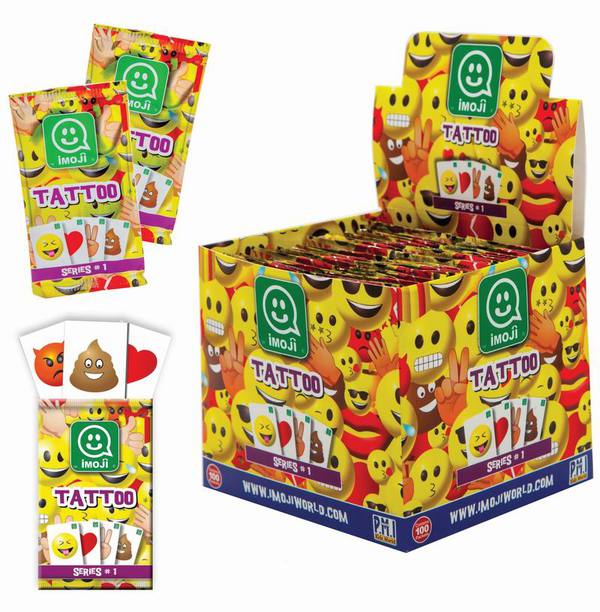 Тату Imoji (6 шт в пакетике), Серия 1, в дисплее 50 пакетов.