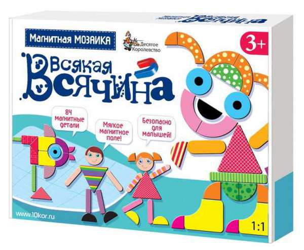Игра магнитная развивающая. Всякая всячина, 84 элемента