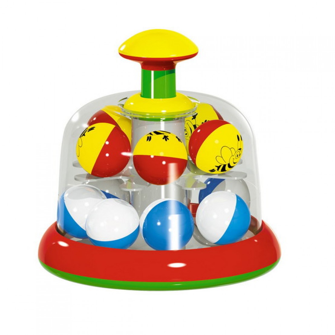 Игрушка для малышей «Юла-карусель» с шариками 01323