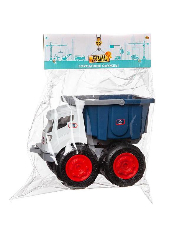 Машинка ABtoys Спецтехника Городские службы Самосвал со съемным кузовом, сине-белый, 28,4х18,1х20,1см