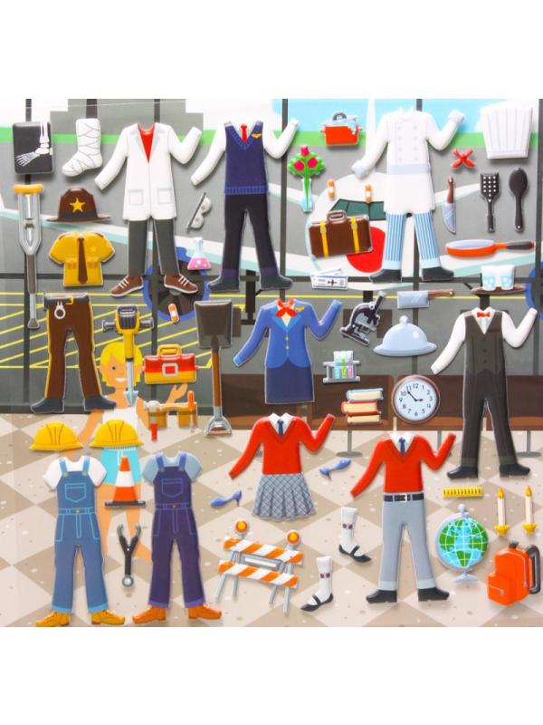 Стикеры многоразовые объемные &