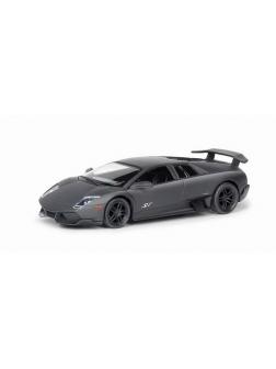Машинка металлическая Uni-Fortune RMZ City 1:32 Lamborghini Murcielago LP670-4 , инерционная, черный матовый цвет, 16.5 x 7.5 x 7 см
