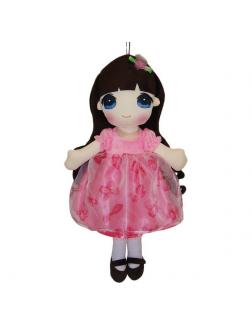 Кукла Мягкое сердце, мягконабивная в розовом платье, 50 см / ABtoys