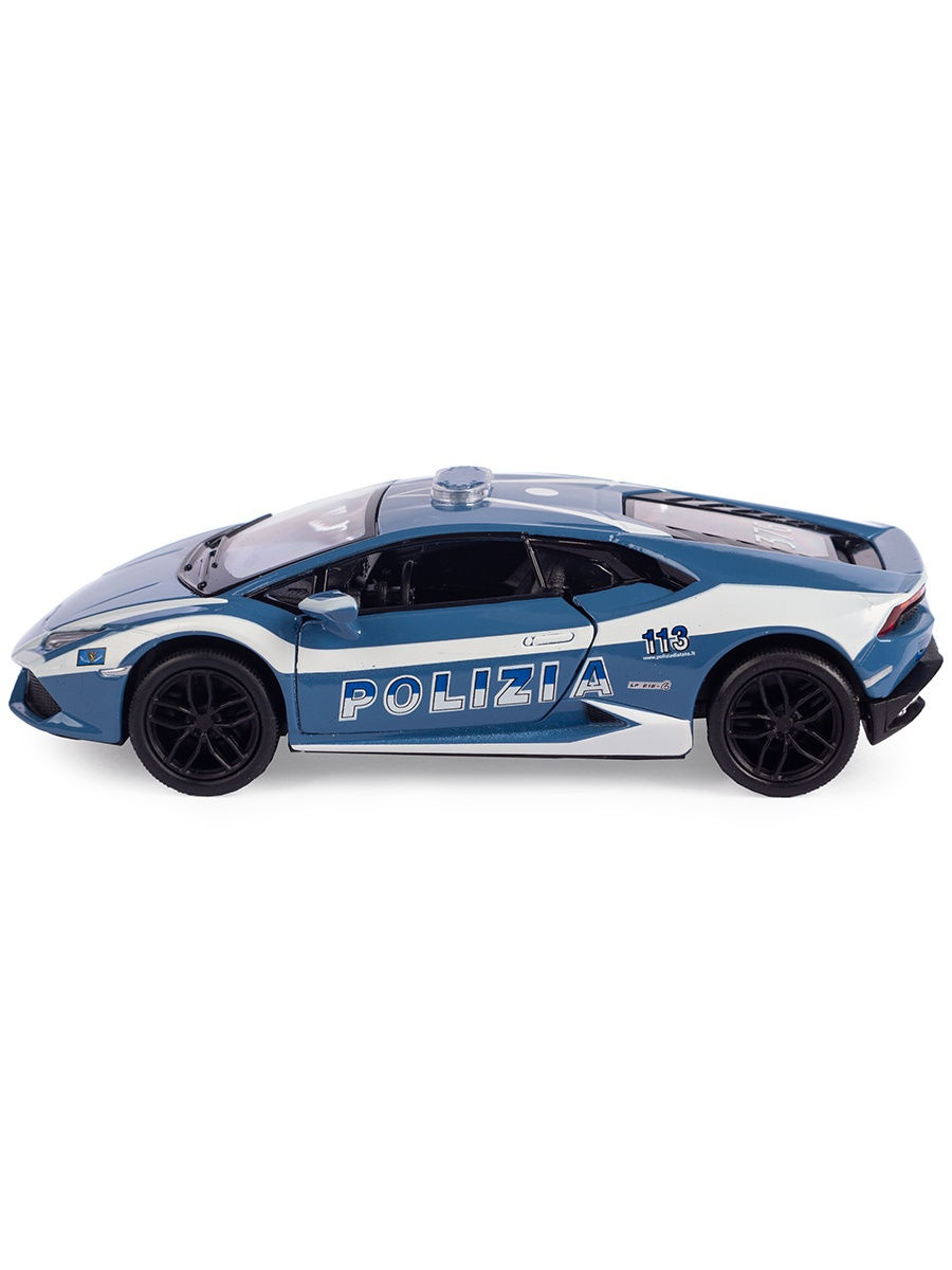 Металлическая машинка Kinsmart 1:36 «Lamborghini Huracan LP610-4 (Police)» KT5382DP, инерционная
