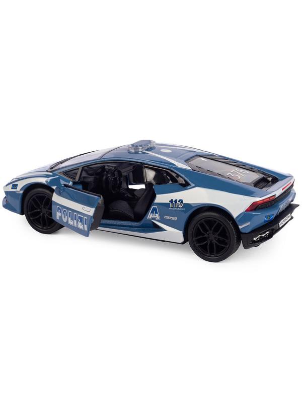 Металлическая машинка Kinsmart 1:36 «Lamborghini Huracan LP610-4 (Police)» KT5382DP, инерционная