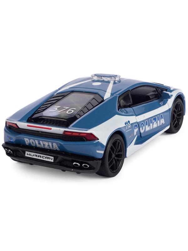 Металлическая машинка Kinsmart 1:36 «Lamborghini Huracan LP610-4 (Police)» KT5382DP, инерционная