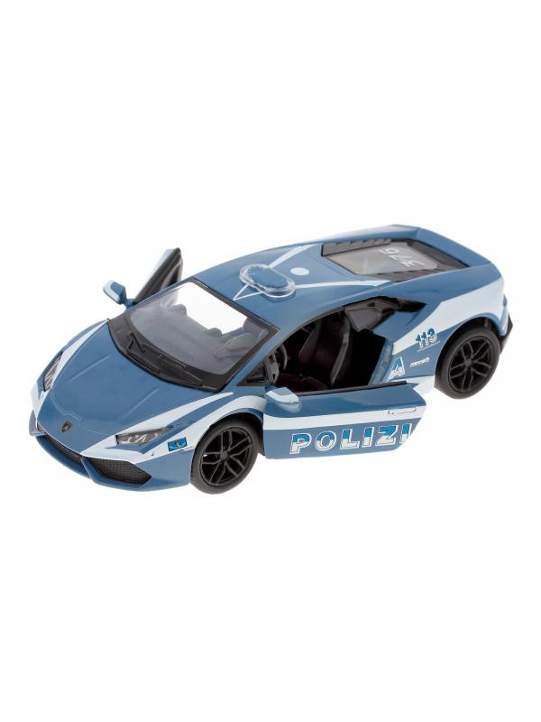 Металлическая машинка Kinsmart 1:36 «Lamborghini Huracan LP610-4 (Police)» KT5382DP, инерционная