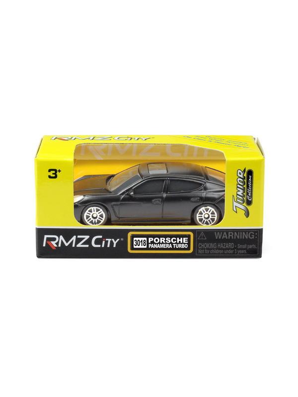 Машинка металлическая Uni-Fortune RMZ City 1:64 Porsche Panamera, без механизмов, черный матовый цвет