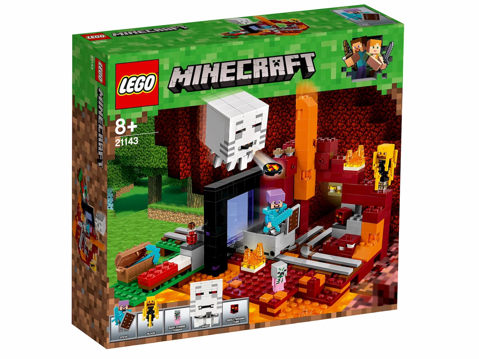 Конструктор LEGO Minecraft «Портал в Подземелье» 21143, 470 деталей