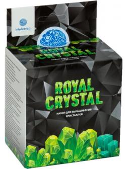 Набор для опытов Intellectico Royal Crystal кристалл зеленый