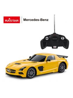 Машинка на радиоуправлении RASTAR Mercedes-Benz SLS AMG цвет желтый, 1:18