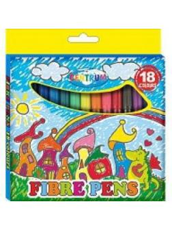 Фломастеры 18 цветов, на водной основе, с вентилируемым колпачком, устойчивы к перепадам температур, морозостойкие, в картонной упаковке ...