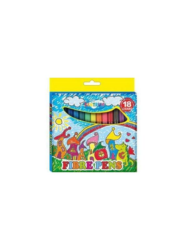 Фломастеры 18 цветов, на водной основе, с вентилируемым колпачком, устойчивы к перепадам температур, морозостойкие, в картонной упаковке ...