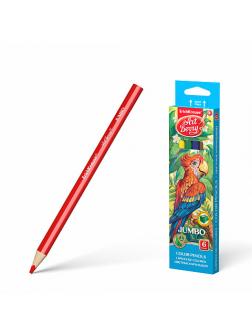 Карандаши цветные Artberry толстые 6ц/треугольные/джамбо