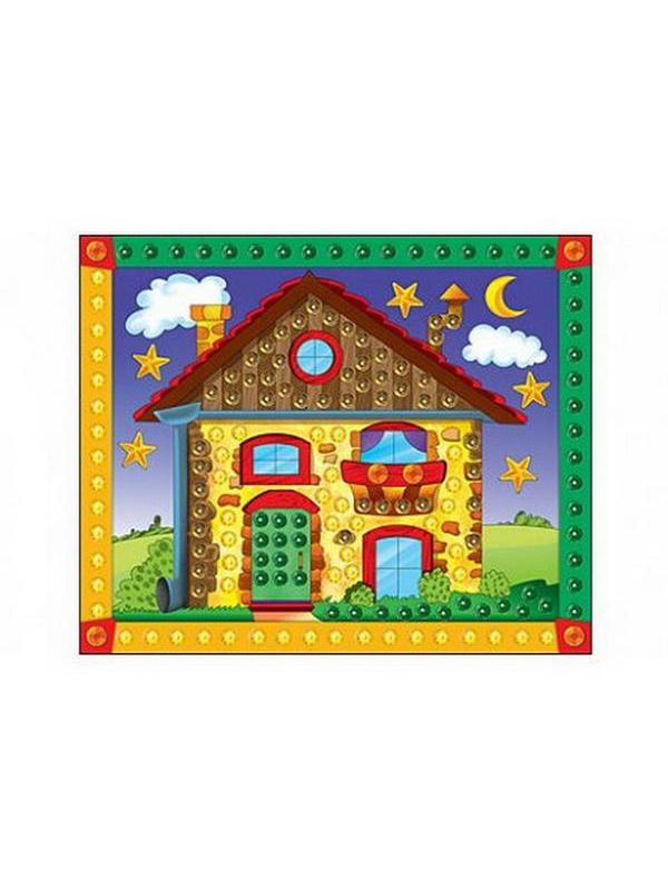 Мозаика из пайеток. А4. ДОМИК