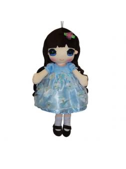 Кукла Мягкое сердце, мягконабивная в голубом платье, 50 см / ABtoys