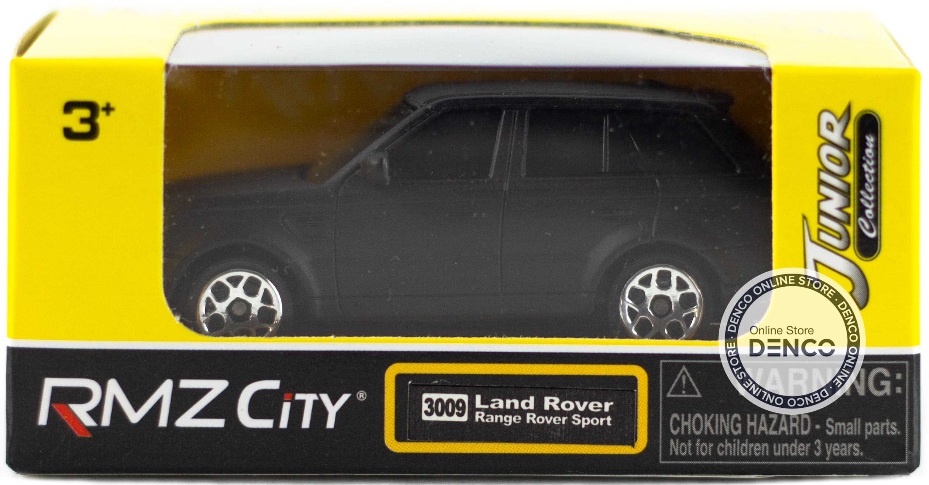 Машинка металлическая Uni-Fortune RMZ City 1:64 «Land Rover Range Rover Sport» без механизмов, черный матовый цвет
