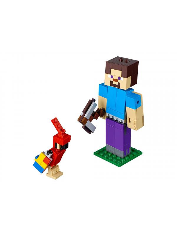 Конструктор LEGO Minecraft «Стив с попугаем» 21148, 159 деталей
