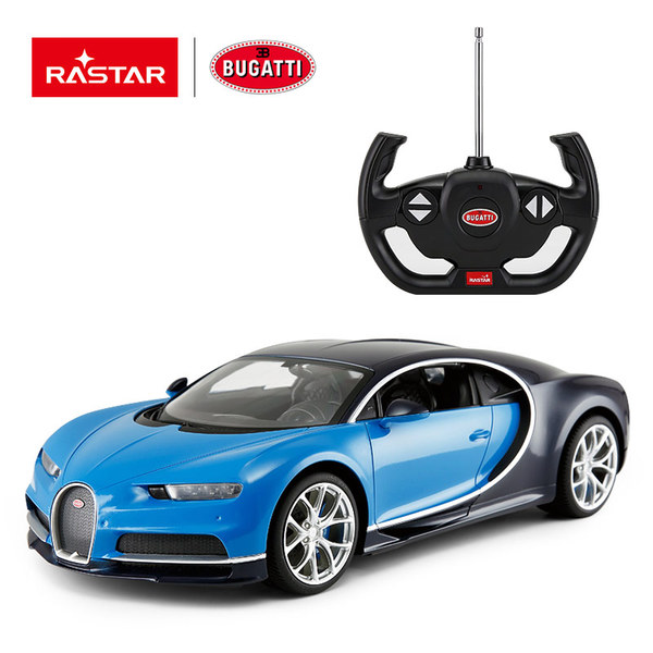 Машинка на радиоуправлении RASTAR Bugatti Chiron цвет синий, 1:14