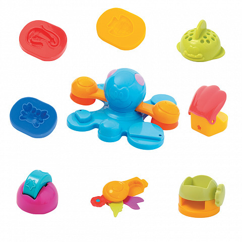 Биопластилин с аксессуарами для лепки ArtBerry Undersea World 8 баночек по 35г