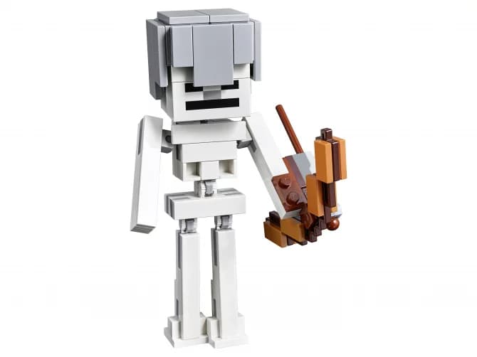 Конструктор LEGO Minecraft «Скелет с кубом магмы» c, 142 детали
