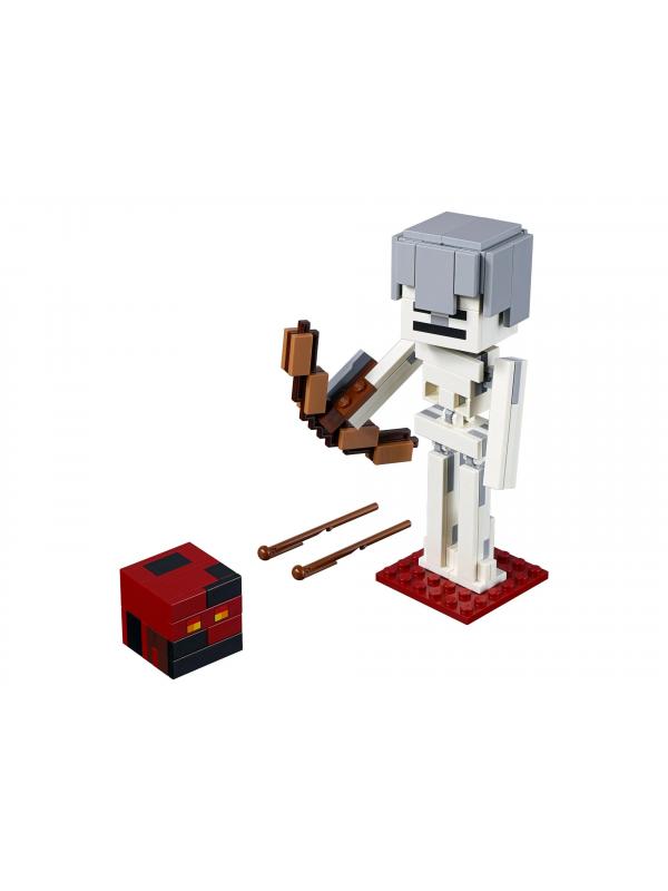 Конструктор LEGO Minecraft «Скелет с кубом магмы» c, 142 детали