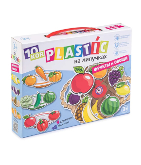 Пазл-пластик на липучках Фрукты и овощи 02865