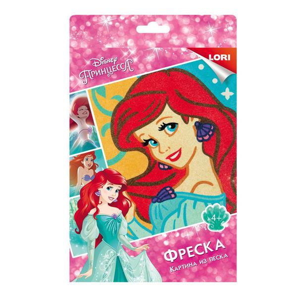 Набор для творчества LORI Картина из песка Disney Принцесса Ариэль