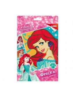 Набор для творчества LORI Картина из песка Disney Принцесса Ариэль