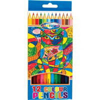 Цветные карандаши CENTRUM 12 цветов деревянные , длина 177мм