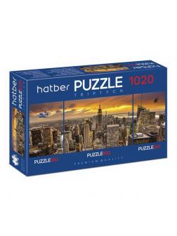 Пазл Hatber Premium City Style набор 260+500+260 элементов А2ф TRIPTYCH 3 картинки в 1 коробке