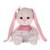 Мягкая игрушка Maxitoys Jack&Lin Зайка в Бело-Розовом Платьице со Звездочками, 20 см, в Коробке (JL-250-20)