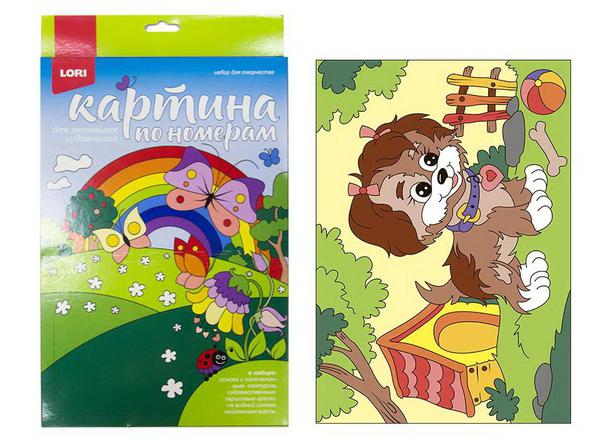 Набор для творчества LORI Картина по номерам для малышей &