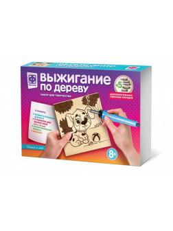 Набор для творчества Фантазер Прибор для выжигания по дереву Поиграй со мной 5 насадок и 2 фанерки