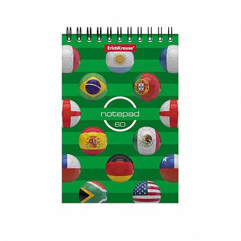 Блокнот на спирали ErichKrause The Champions, А6, 60 листов, клетка