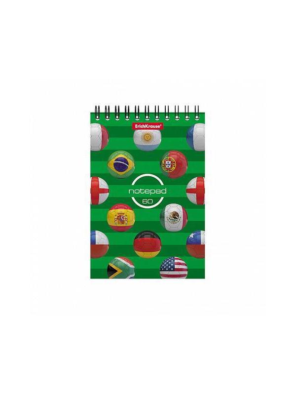 Блокнот на спирали ErichKrause The Champions, А6, 60 листов, клетка