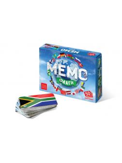 Настольная игра Нескучные игры Мемо Флаги (50 карточек)