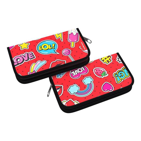 Пенал-книжка без наполнения ErichKrause 110x205x25мм Sweet Love