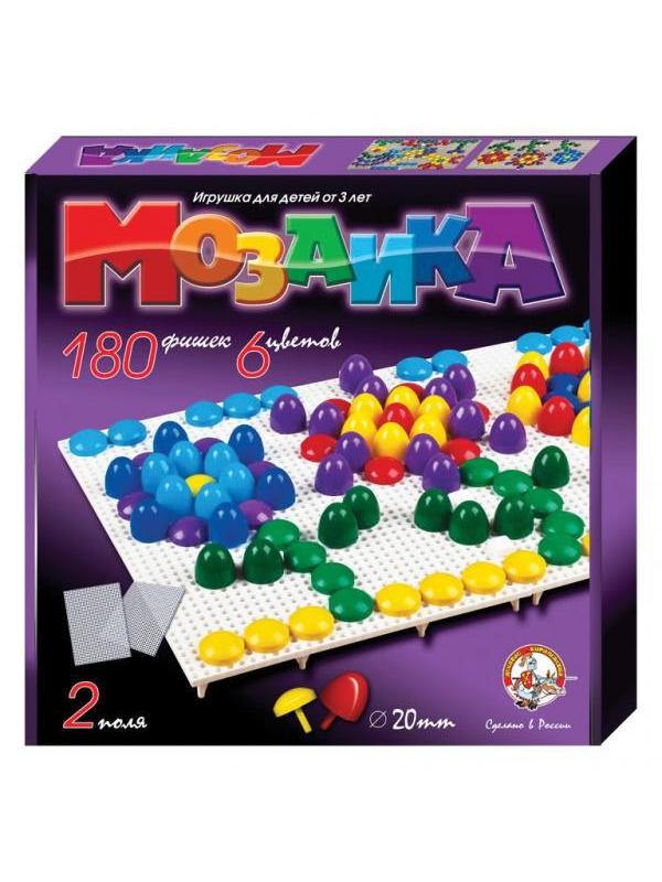 Мозаика d20 /6 цветов/ 180 шт/ два поля/ 280х280х40.