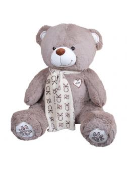 Мягкая игрушка Медведь плюшевый темно-коричневый 85 см