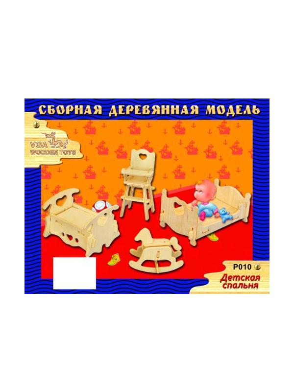 Сборная деревянная модель Чудо-Дерево Мебель Детская спальная&