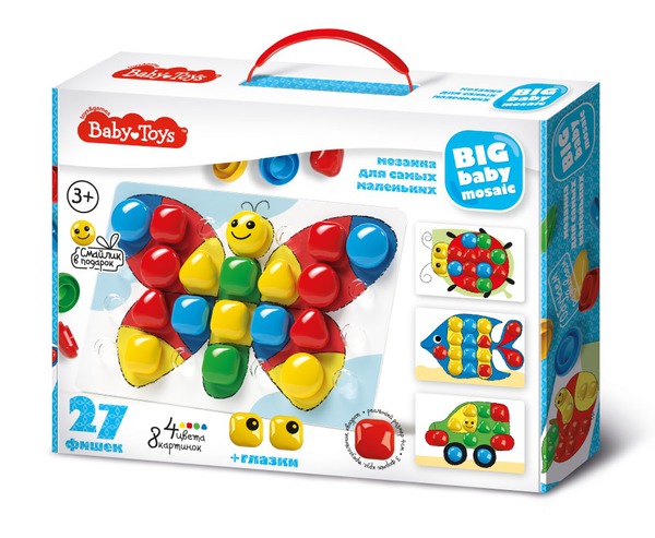Мозаика для самых маленьких BABY TOYS d40/4 цв/27 эл