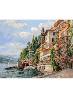 Набор для творчества Белоснежка картина по номерам на холсте Лето в Италии 40 на 50 см