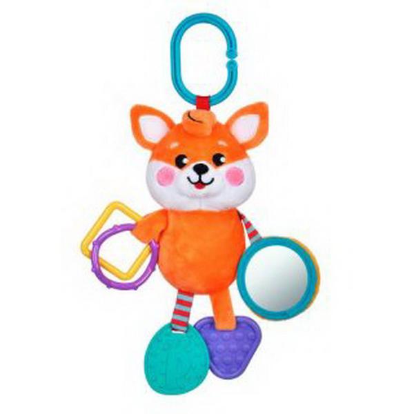 Подвеска с силиконовым прорезывателем и зеркальцем &