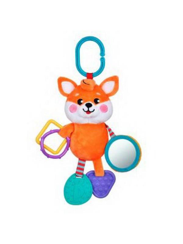 Подвеска с силиконовым прорезывателем и зеркальцем &