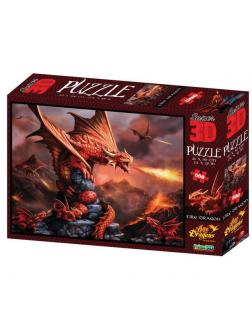 Пазл Prime 3D Огненный дракон 500 элементов