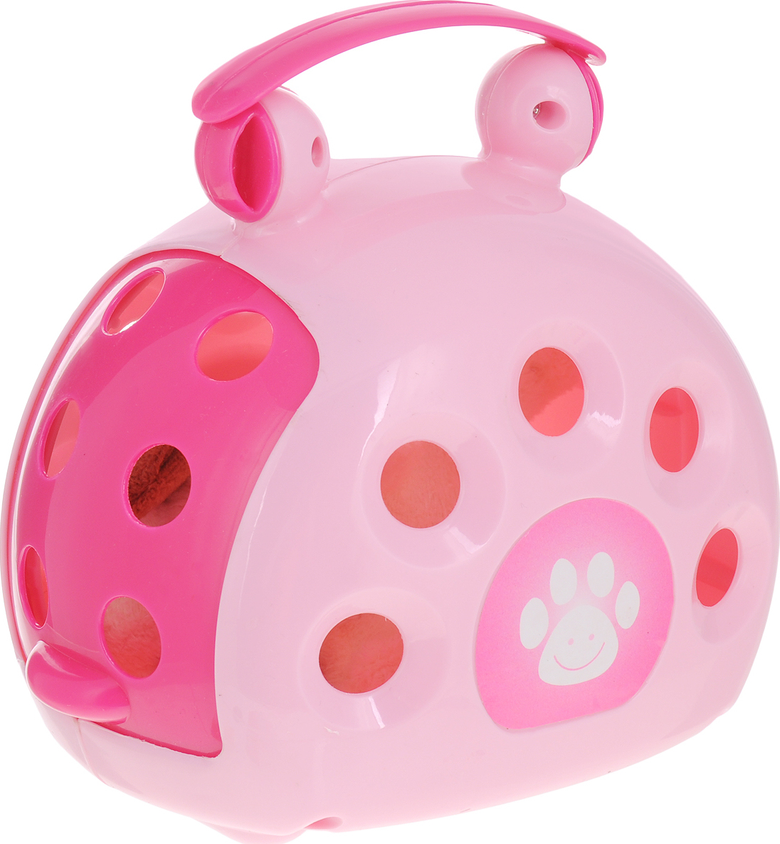 Мягкая игрушка ABToys «Мой питомец», собачка на поводке / Розовый