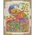 Набор для творчества Рыжий кот Алмазная мозаика Райская птица, с подрамником с полным заполнением, с камнями разных форм 40х50 см